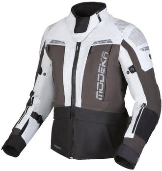 Modeka Hydron Damenjacke hellgrau/dunkelgrau/schwarz