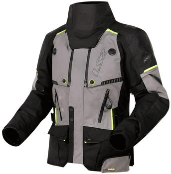LS2 Apollo Jacke grau/schwarz/neongelb