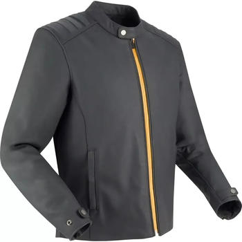 Segura Phil Leather Jacket black/yellow
