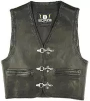 Bores Herren 030-0001ll Bores Sunride 1 Rinder Lederweste innenliegende Taschen,