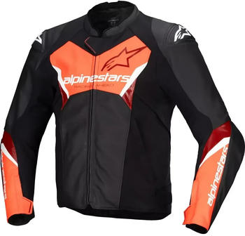 Alpinestars Faster V3 Leather Jacket black/red