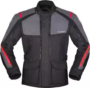 Modeka Varus wasserdichte Jacke schwarz/grau