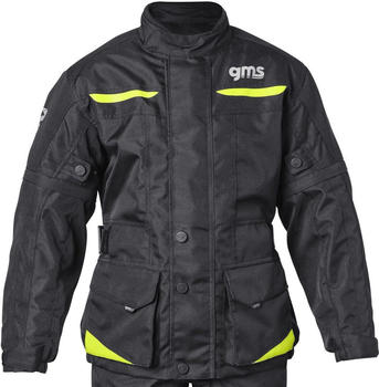 GMS Gear wasserdichte Kinder Jacke schwarz/gelb