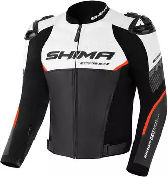 Shima Bandit 2.0 perforierte Jacke schwarz/weiss/rot