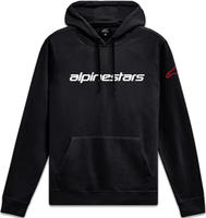 Alpinestars Fleece-Hoodie Linear Wordmark V3 M Schwarz/Wei&szlig;/Rot