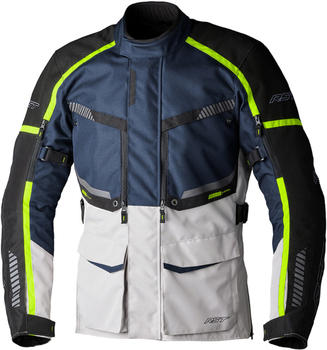 RST Maverick Evo Ce Jacket light grey/dark blue/black/neon yellow