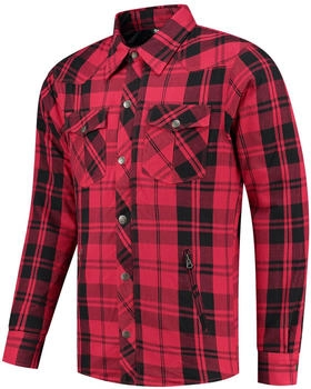 Rusty Stitches Super Neil Hemd schwarz/rot