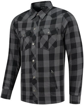 Rusty Stitches Super Neil Hemd schwarz/grau