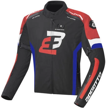 Bogotto GPX wasserdichte Jacke schwarz/rot/blau