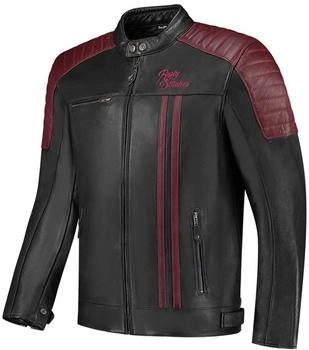 Rusty Stitches Cooper Jacke schwarz/rot