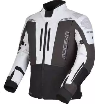 Modeka Hydron wasserdichte Jacke schwarz/grau