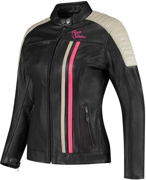 Rusty Stitches Alice Damen Jacke schwarz/grau/pink
