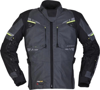 Modeka Taran Flash Jacke schwarz/grau