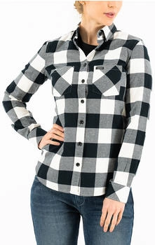Rokker Pasadena Damen Hemd grau/weiss