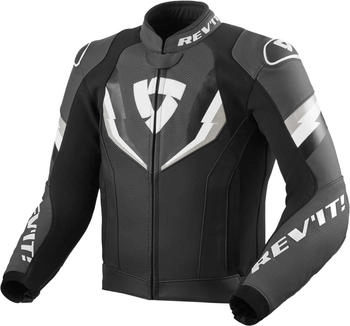 REV'IT! Quantum 3 Leather Jacket black/anthracite