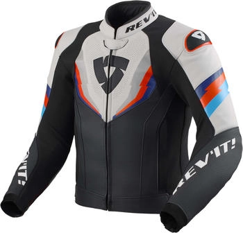 REV'IT! Quantum 3 Leather Jacket black/light grey