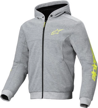 Alpinestars Chrome V2 Sport Hoodie grey heather/fluo yellow