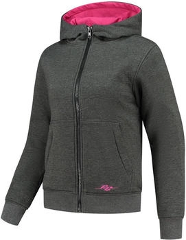 Rusty Stitches Wendy Damen Zip Hoodie grau/pink