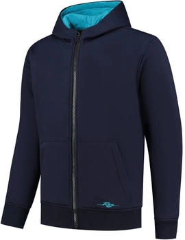 Rusty Stitches Peter Zip Hoodie blau