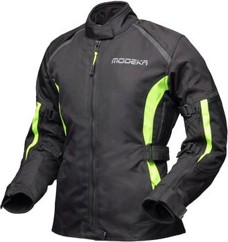 Modeka Luana Damen Jacke schwarz/gelb