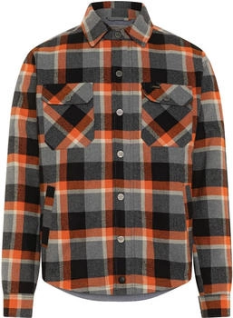 Rokker Memphis Rider Hemd grau/orange