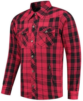 Rusty Stitches Super Neil V2 Hemd schwarz/rot