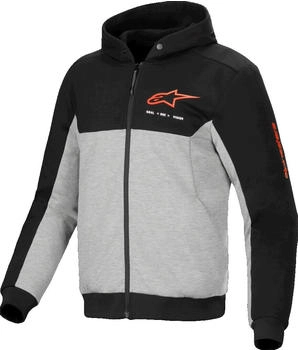 Alpinestars Chrome V2 Duo Sport Zip Hoodie schwarz/grau/rot