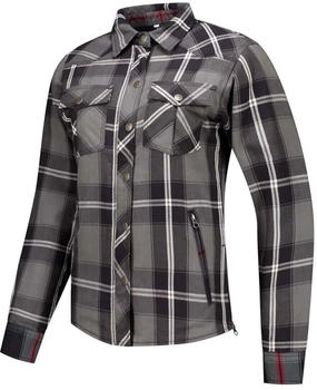Rusty Stitches Liss V2 Damen Hemd schwarz/grau/weiss