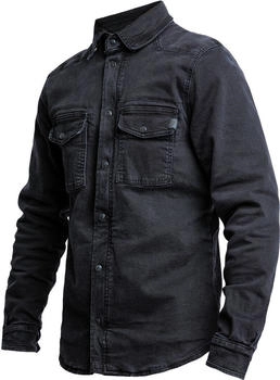 John Doe Motoshirt XTM Denim Hemd schwarz