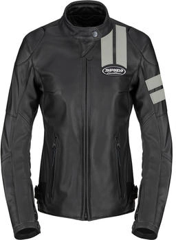 Spidi Roar Damen Lederjacke schwarz/grau