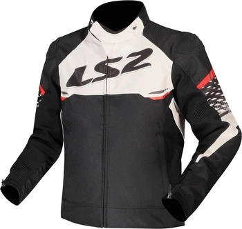 LS2 Apex Jacke schwarz/weiss/rot