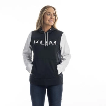 Klim Petrol Damen Hoodie schwarz/weiss