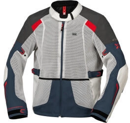 IXS Tourster/Big Air 1.0 Mesh Jacke grau/rot/blau/beige