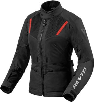 REV'IT! Levante 2 H2O Damen Jacke schwarz/grau/rot