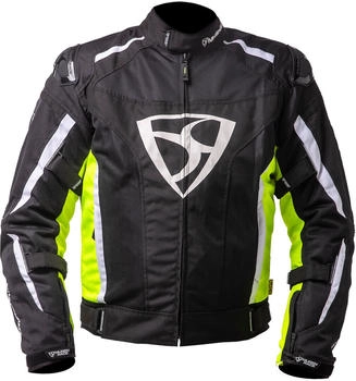 Mugen Race Diavolo-1 wasserdichte Jacke schwarz/weiss/gelb