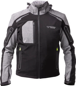 Mugen Race Double wasserdichte Softshell Jacke schwarz/grau