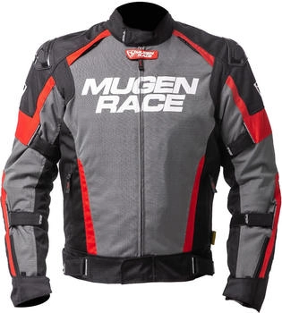 Mugen Race Romano wasserdichte Jacke schwarz/grau/rot