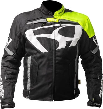 Mugen Race Aggressore-T wasserdichte Jacke schwarz/weiss/gelb