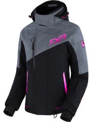FXR Edge 2-in-1 Damen Snowmobil Jacke (230242) schwarz-grau-pink