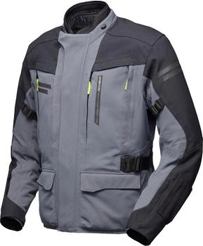 Modeka Paneo LT Motorrad Textiljacke wasserdicht Grau/Schwarz (084710-153-M)