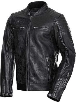 John Doe Storm Motorrad Lederjacke perforiert schwarz (JLE6003-L)