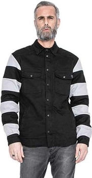 John Doe Motoshirt Prison Motorrad Hemd schwarz-weiss (JDL5016-M)