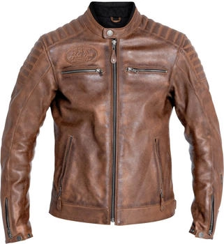 John Doe Dexter Motorrad Lederjacke braun f&uuml;r Herren (JLE6005-S)