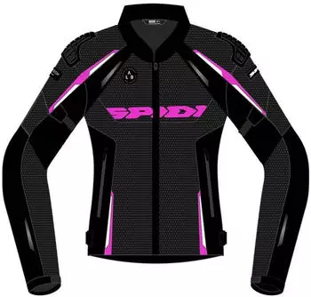 Spidi Race Warrior 2 Net Damen Textil Jacke schwarz/pink