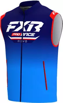 FXR Off-Road Revo Motocross Weste weiss/rot/blau