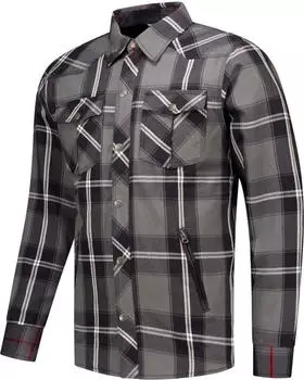 Rusty Stitches Neil V2 Hemd schwarz/grau/weiss