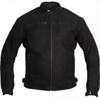 MDM Dance Retro Motorrad Lederjacke Vintage Used Look (MDM1026) schwarz
