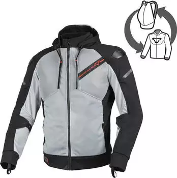 Macna Brero Motorrad Textiljacke schwarz/grau