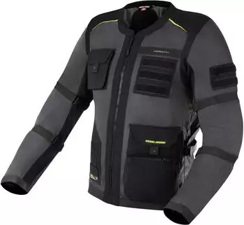Rebelhorn Brutale Motorradjacke schwarz/grau/gelb
