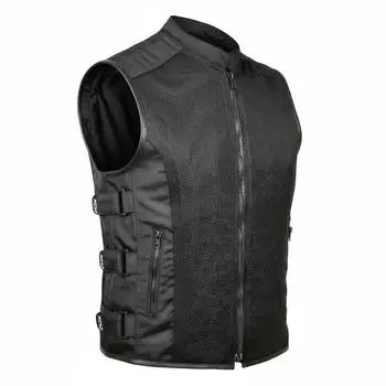 MDM Dance Motorrad Mesh Bikerweste Atmungsaktiv (MDM9235) schwarz
